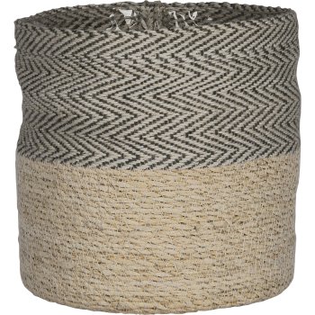 Jute seagrass basket planter, with PVC insert, 12x12/14x14/16x16/18x18/20x20c