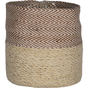 Jute seagrass basket planter, with PVC insert, 12x12/14x14/16x16/18x18/20x20c