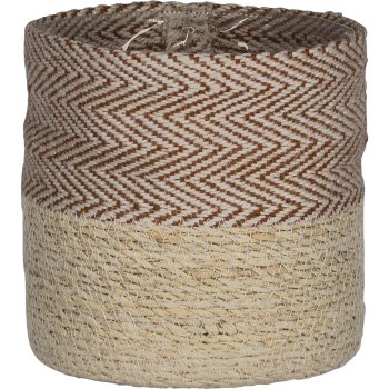 Jute seagrass basket planter, with PVC insert, 12x12/14x14/16x16/18x18/20x20c