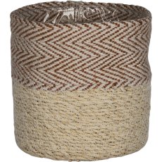 Jute seagrass basket planter, with PVC insert, 12x12/14x14/16x16/18x18/20x20c