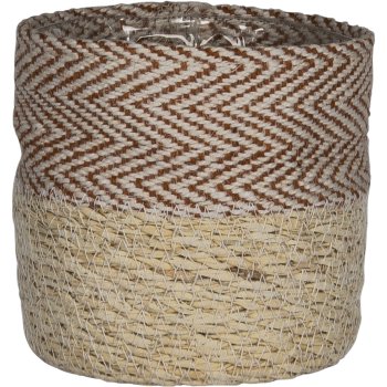 Jute seagrass basket planter, with PVC insert, 12x12/14x14/16x16/18x18/20x20c