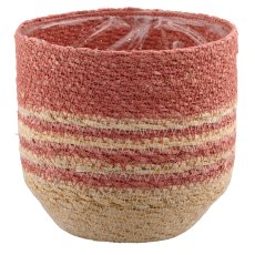 Natur/Seegras Übertopf mit Pflanzeinsatz, 5er Set, 12x12x12/14x14x14/16x16x16/18x