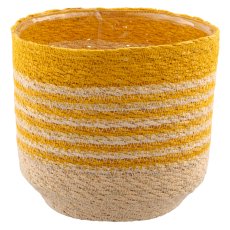 Natur/Seegras Übertopf mit Pflanzeinsatz, 5er Set, 12x12x12/14x14x14/16x16x16/18x