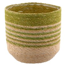 Natur/Seegras Übertopf mit Pflanzeinsatz, 5er Set, 12x12x12/14x14x14/16x16x16/18x