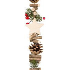 Wood Fir Nature Mix Garland, 100cm, Green