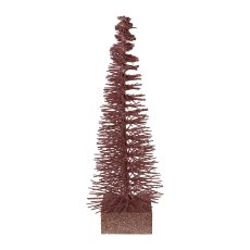 Tannenbaum m. 10 LED, 30cm/2AA Batterie, altrosa