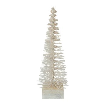 Christmas Tree with 10 LED, 30 cm/2Aa Battery, White