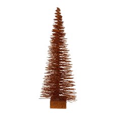 Tannenbaum m. 20 LED 6h Timer u.Fernbedienung, 50cm/3AA Batterie, terra