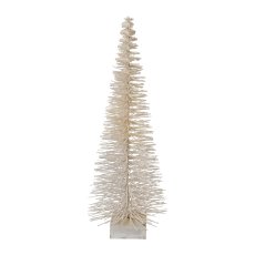 Tannenbaum m. 20 LED 6h Timer u.Fernbedienung, 50cm/3AA Batterie, weiß