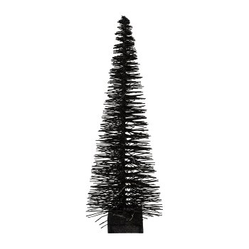 Tannenbaum m. 20 LED 6h Timer u.Fernbedienung, 50cm/3AA Batterie, schwarz