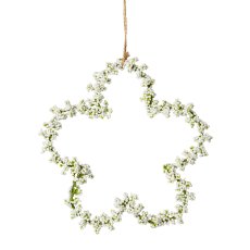 Flower hanger, 16x16x2cm, white