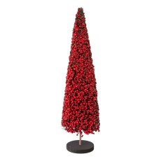 Polyester beads tree on wooden