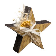 Wooden star decoration