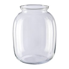 Glass Vase JARRA, 25x25x31cm, clear
