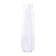 Glas Vase PAGO, 50x15cm, klar