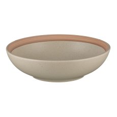 Ceramic bowl, round, LISBOA 20x20x5.5cm, grey