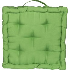 Polyester cushion MATRESS, square, 40x40x10cm, dark green