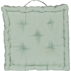 Polyester cushion MATRESS, square, 40x40x10cm, turquoise