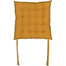 Polyester seat cushion, square, 40x40cm, yellow