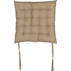 Polyester seat cushion, square, 40x40cm, beige