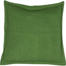Cotton cushion GAUZ, 45x45cm, dark green
