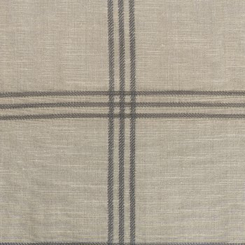 Cotton placemat, chequered double, 33x48cm, grey