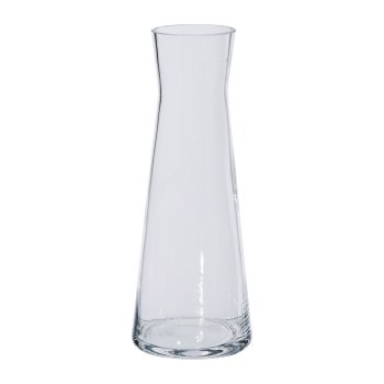 Glass vase, 27,5x 10,4cm, clear