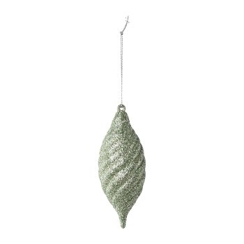 Ornament Hanger set of 2 with Grid, 4x4x11cm, Ice Green, 2/Poly