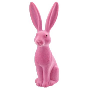 Dekohase JEFFREY, stehend, geflockt, 8x10x32cm, mauve