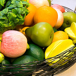 Früchte, Obst und Gemüse